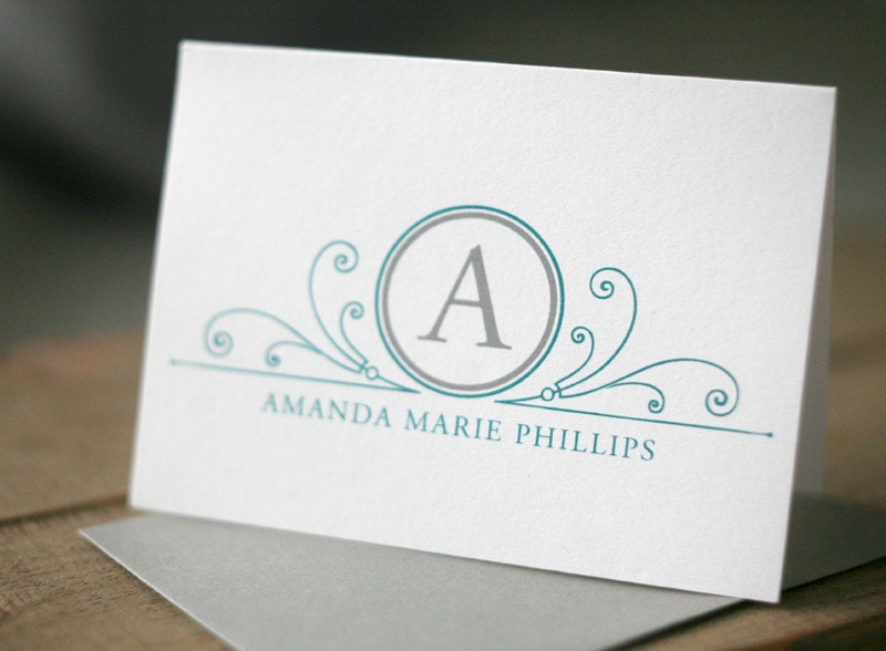 Personalized Stationery - Fanfare Note Set