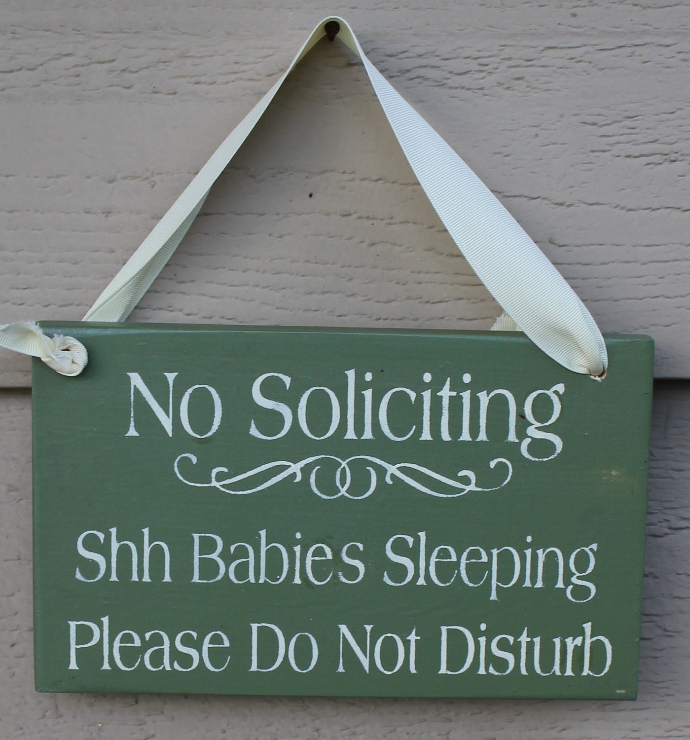 No Soliciting/BABIES Sleeping /Please Do Not Disturb Sign/Handpainted You Pick Color