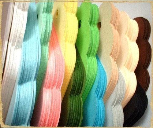 Extra Large Scalloped Blank Tags - 50