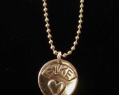Bike Love Pendant Necklace