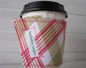 Coffee Cuff - Berry Plaid