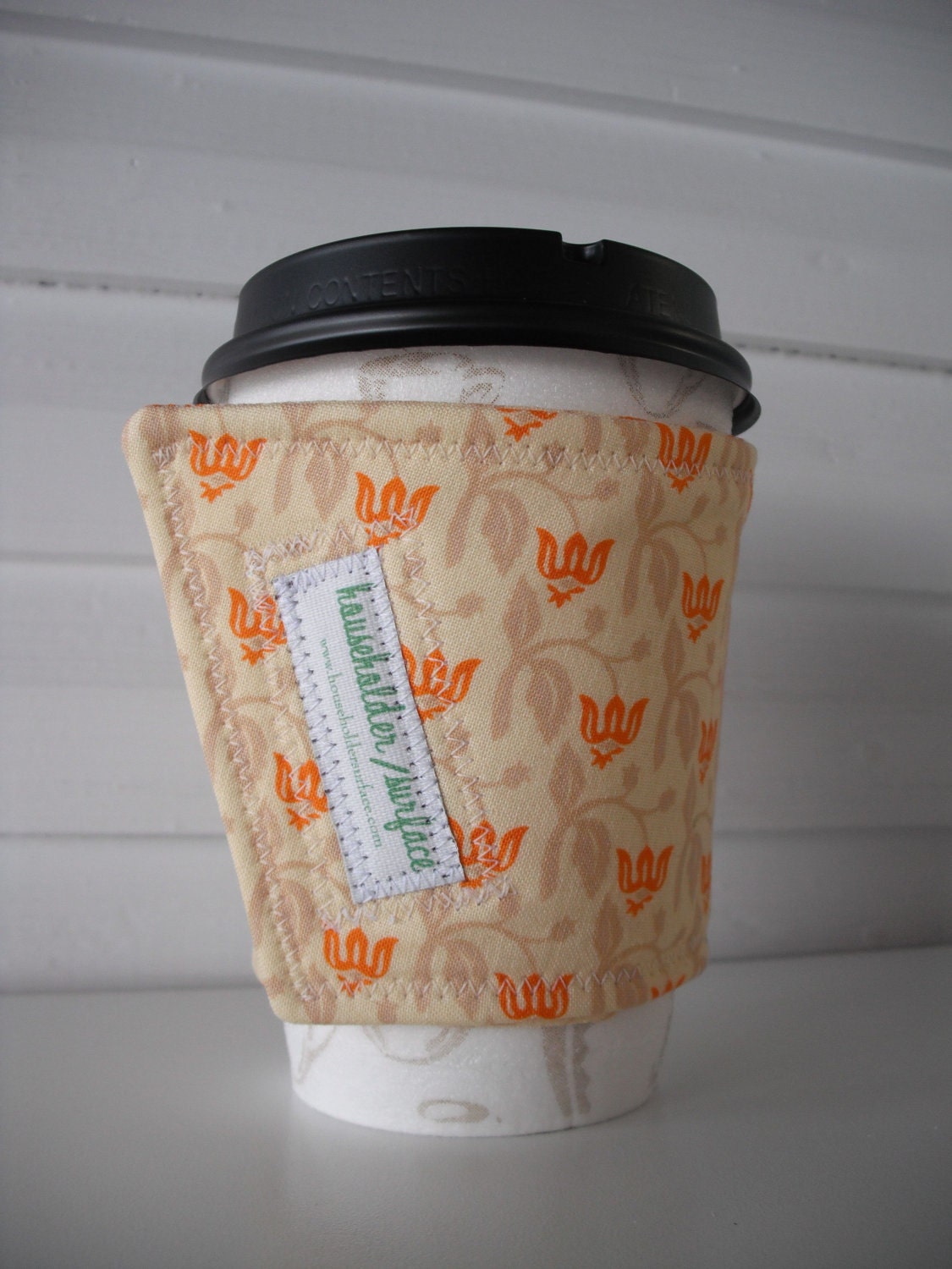 Coffee Cuff - Orange and Cream