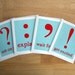 Punctuation Card Set - Teal and Red