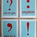 Punctuation Card Set - Teal and Red