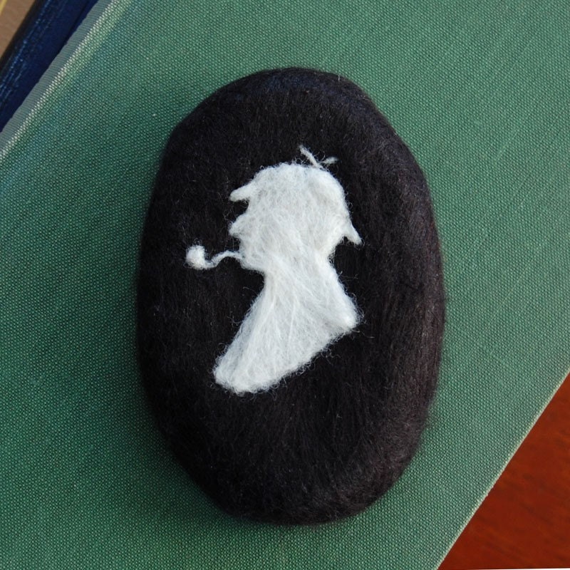 Felted Soap Sherlock Holmes ( White Tea and Ginger )
