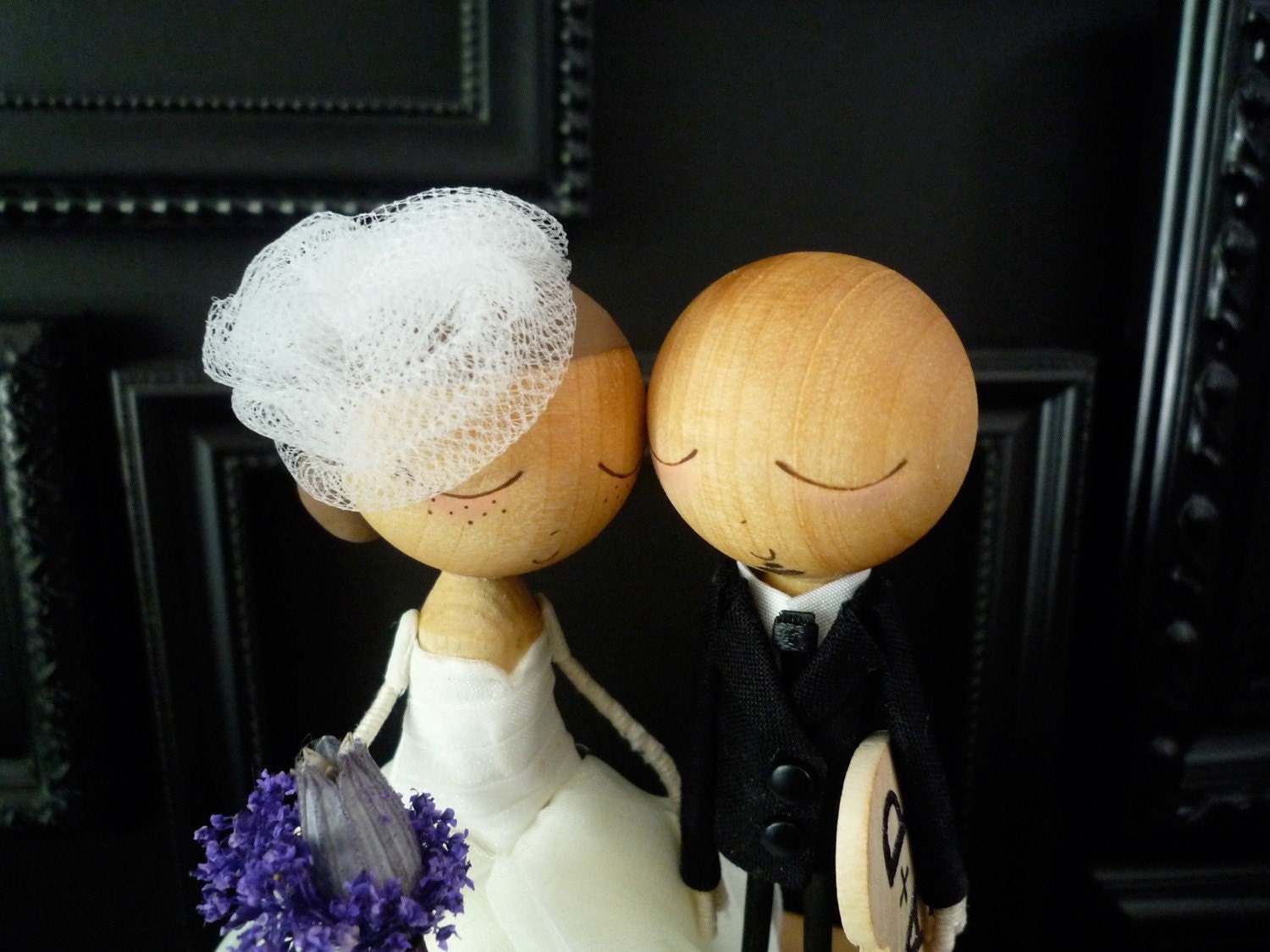 Custom Keepsake Wedding Cake Topper with Custom Wedding Dress