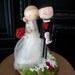 Wedding Cake Topper with Custom Wedding Dress - Custom Keepsake by MilkTea