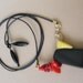 Womens jewelry, Coral and Obsidian Assymetrical Pendant Necklace