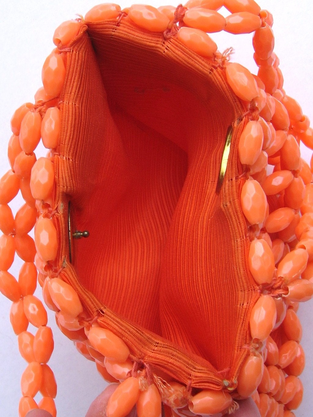 60s plastic bead handbag