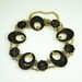 Vintage Bracelet Japanese Damascene Nature Scenes Antique Jewelry