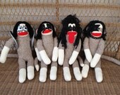 KISS Sock Monkey Dolls