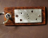 Orion Constellation Flat Back Leather Keychain