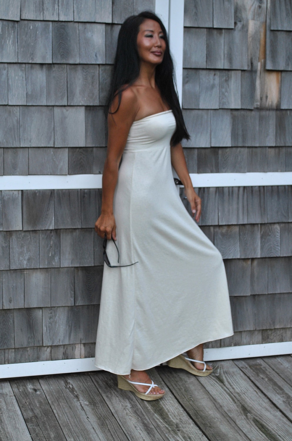 Hemp Organic Cotton Dress  - Let It Free Maxi Tube dress  ( organic cotton)