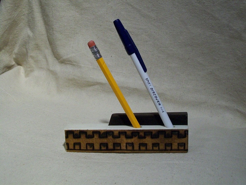 1909 Rudolf Piano Black and White Key Pencil/Pen Holder