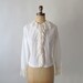 Vintage 1960s Blouse : MOD Ruffles and Lace Blouse