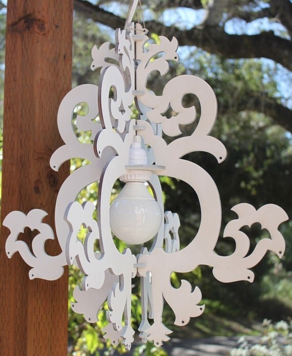 Wood Chandelier