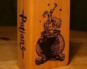 Harry Potter - Potions book woodburned BOX