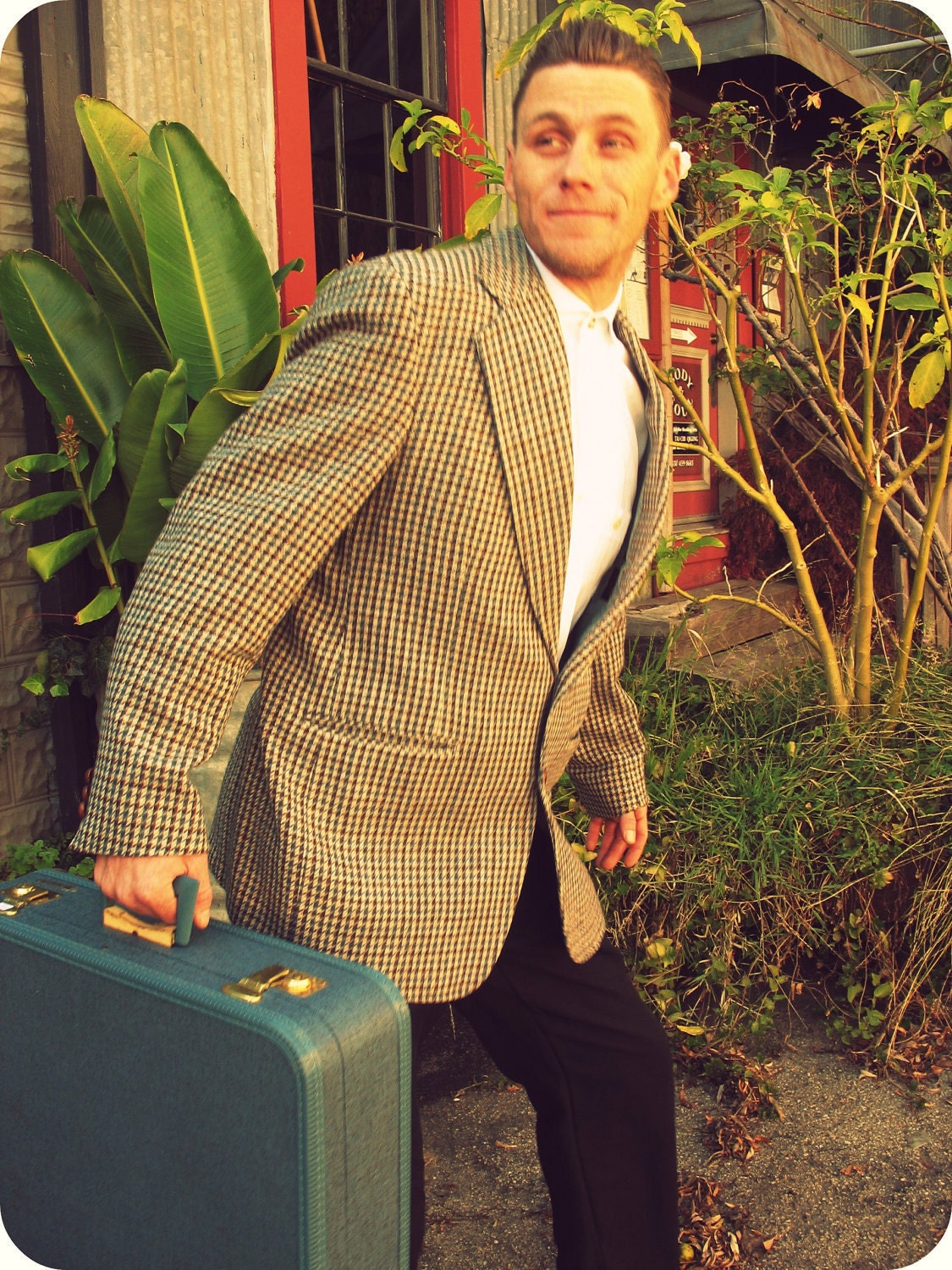vintage 70s sports coat mens wool blazer wool jacket