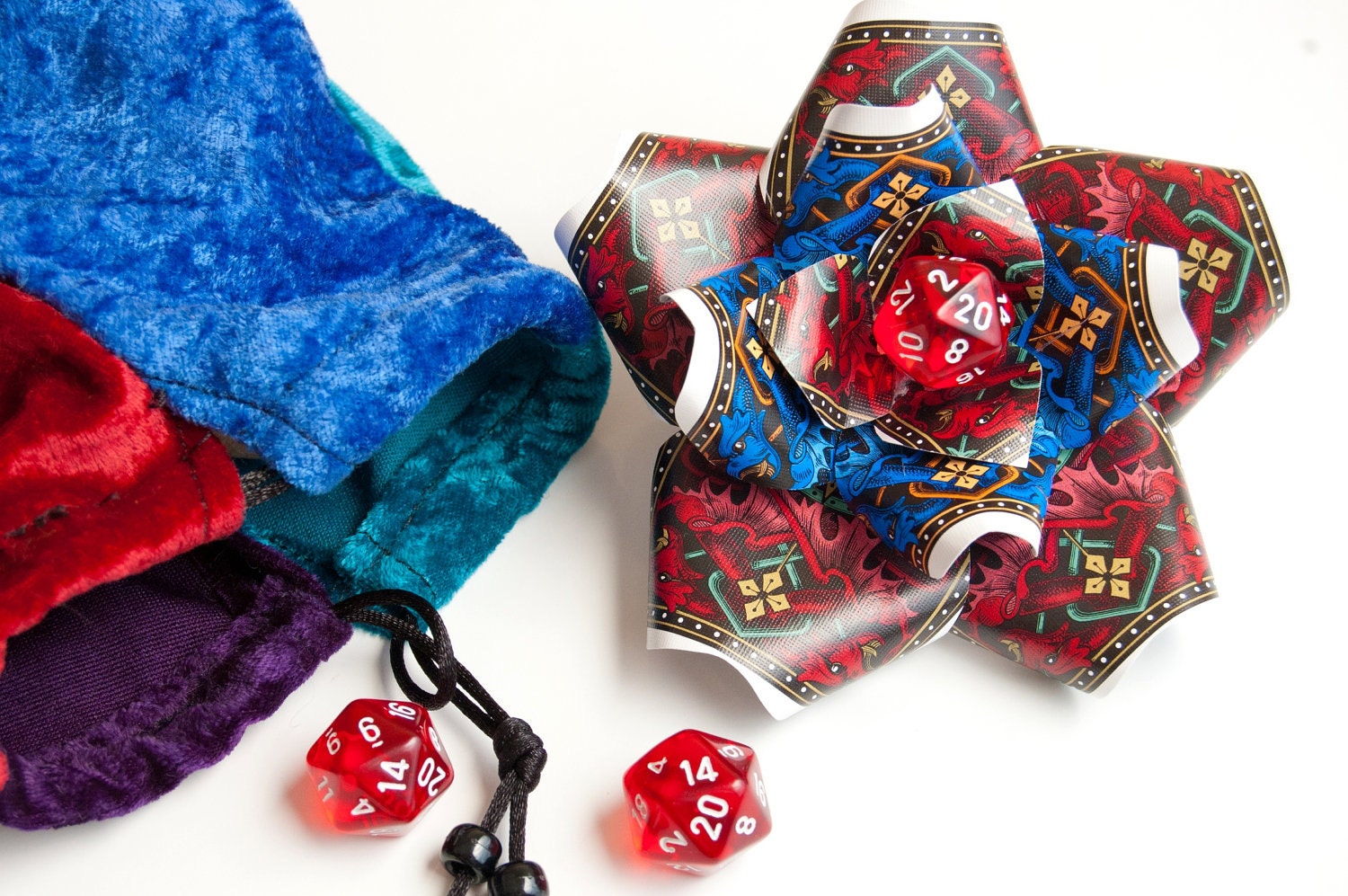 RPG Dragons D20 Hair Flower Fascinator