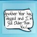 Funny Birthday Cards - Small Birthday Note Cards - Mini Quote Magnet Card