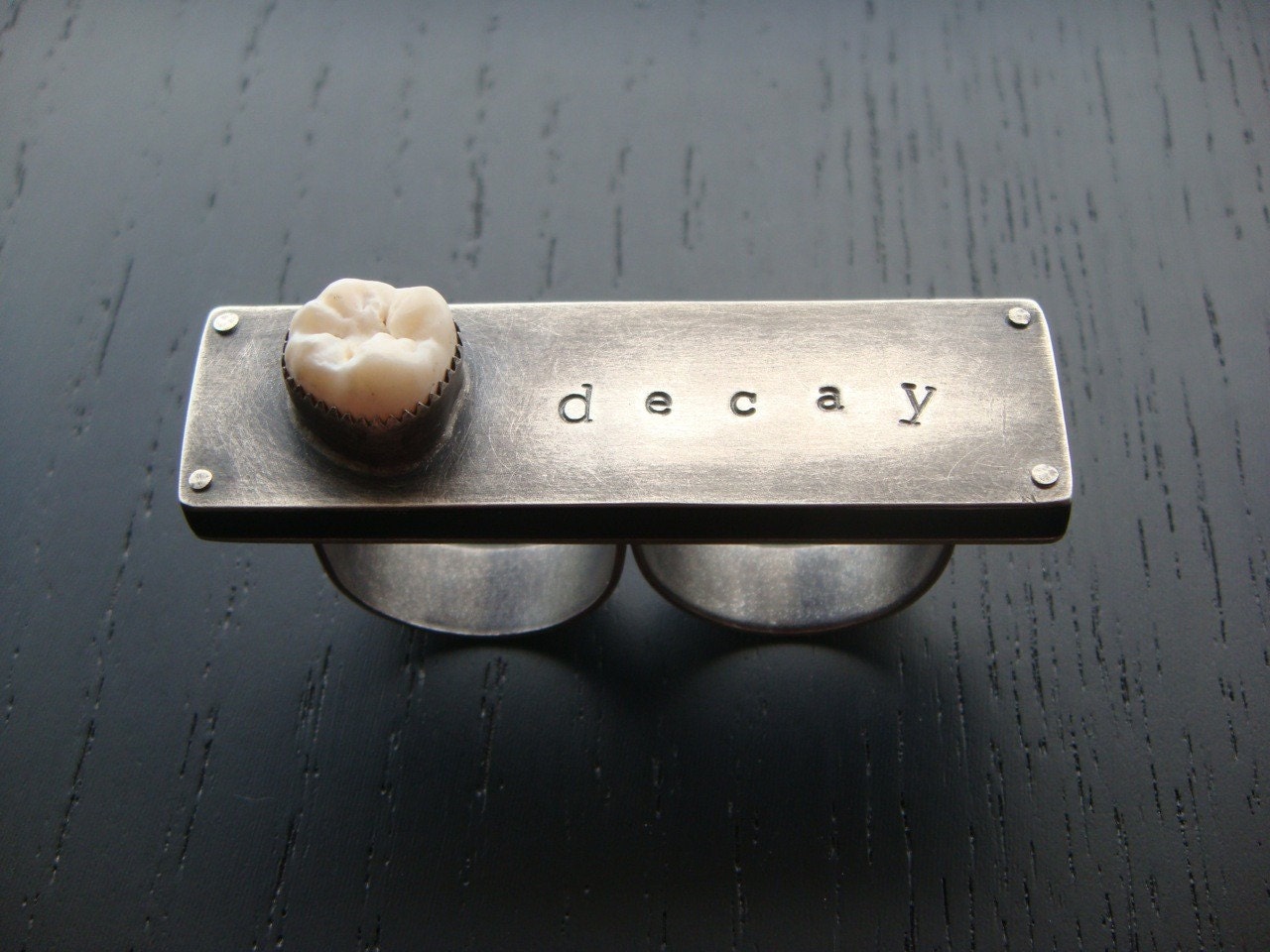 Tooth Decay Knuckle Ring