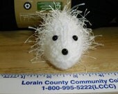 Knitted Baby Mini White Hedgehog