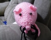 Knitted Pink  Rat Toy Stuffie/Plushie