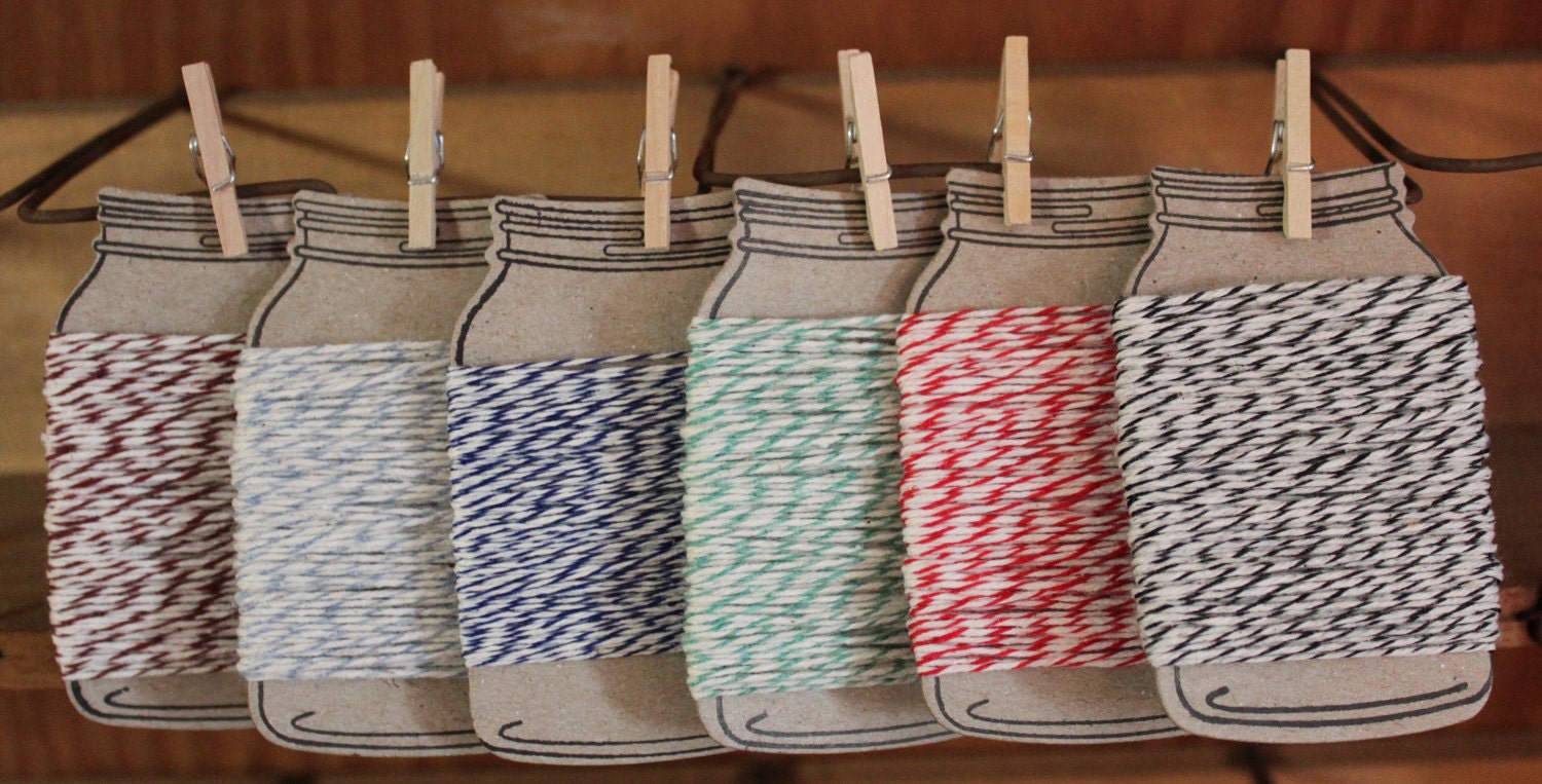 SALE Vintage like Twine Bakers Twine Bulk Lot - 60 Yards PLUS Choose One color FREE 10 yards of Pink, Orange or Yellow