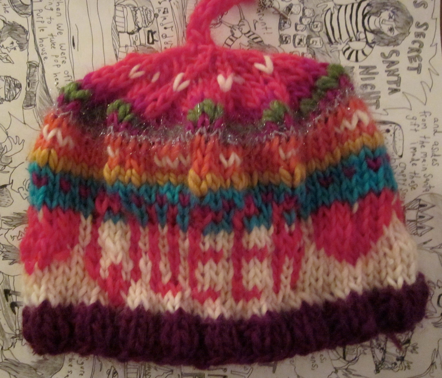 queer fair isle hat