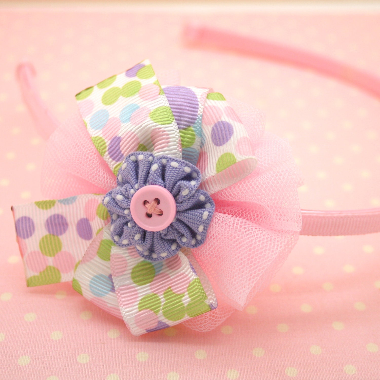 Oversize ribbon headband