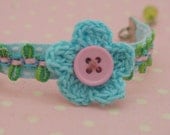 Turquoise flower bracelet