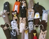 PATTERN- PDF- Woodland Friends- Furry Fingers Finger Puppets