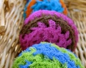 Set of 4- Funky Swirl Scrubbies