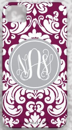 Personalized Monogram Cell Phone Cases NEW PATTERNS - iphone 5, iphone 4/4s, 3g,  ipod, Samsung