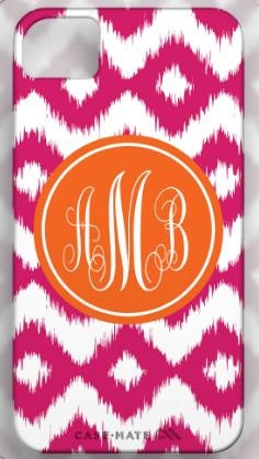 Personalized Monogram Cell Phone Cases NEW PATTERNS - iphone 4/4s, 3g, ipod, Samsung