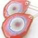 Colorful Reversible Earrings Gold Fill and Resin
