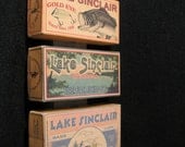 Lake Sinclair Georgia lake house cabin wall hanging decor fishing lure boxes