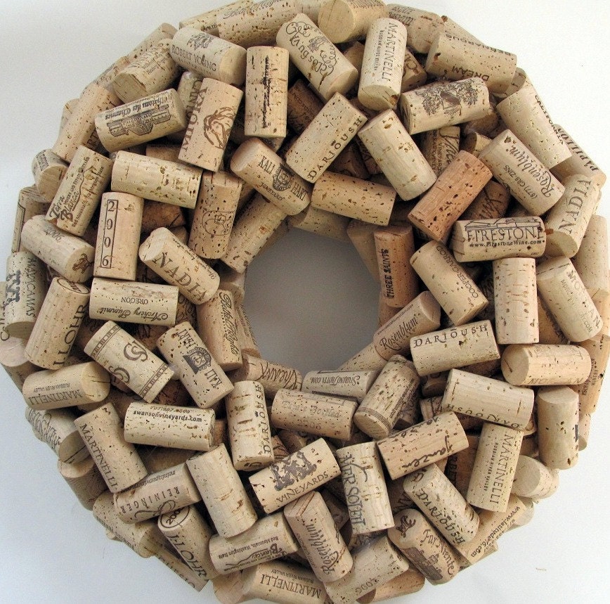 Au Natural Wine Cork Wreath