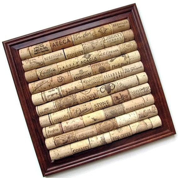 Square Wine Cork Board