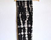 Pattern Scarf - Black Fractal Stone Cotton Jersey