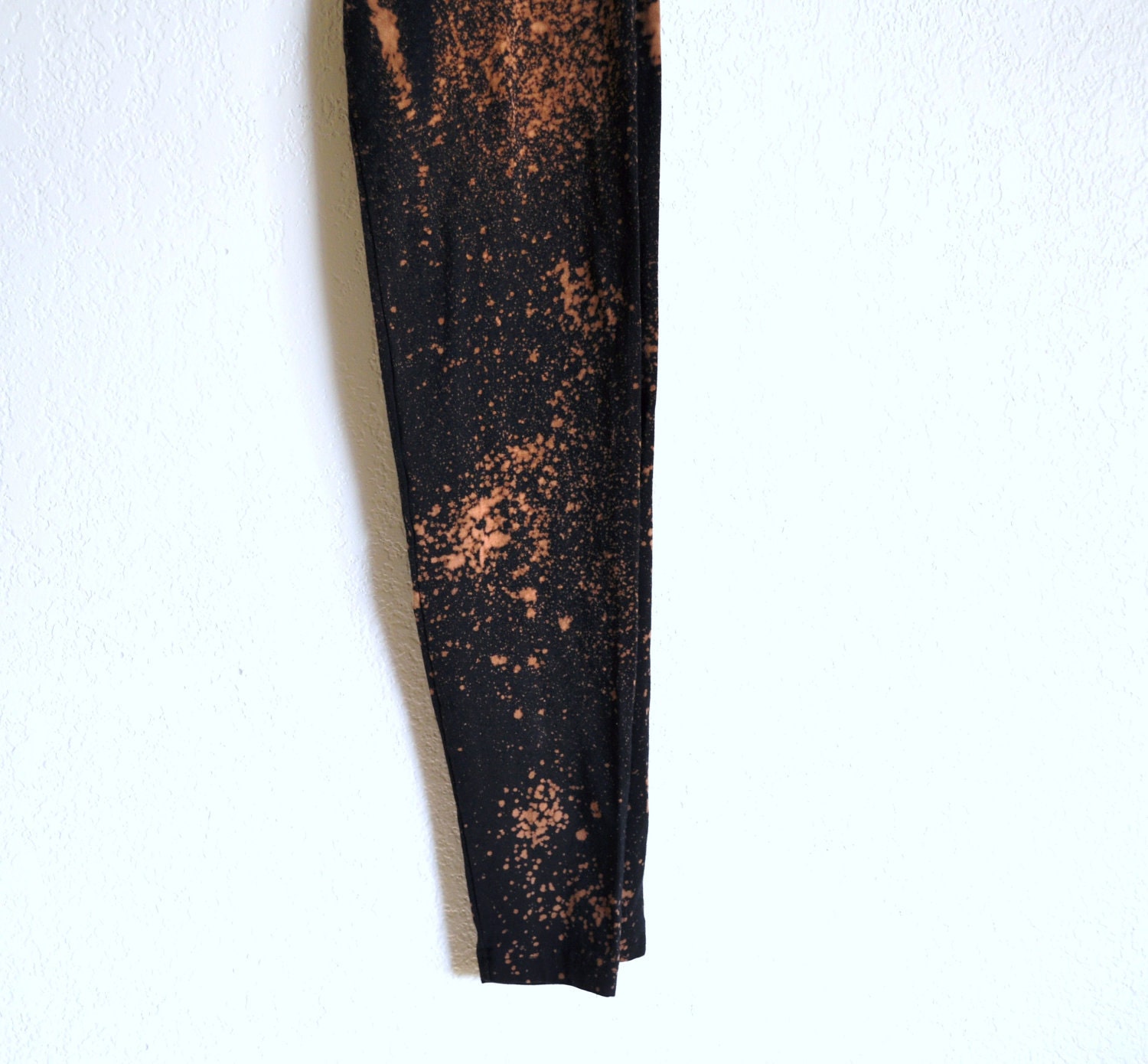 Celestial Dust Black and Rust Speckled Dyed Leggings