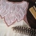Rose Jersey shirt with leaf applique - long tunic fit - small medium