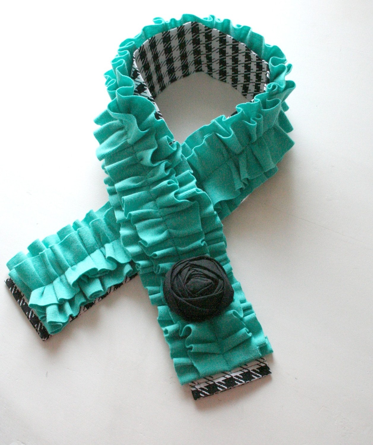 SALE...ONE left...Classy and Sassy....dSLR Camera Strap Cover....with RUFFLE and Rosette Detail