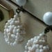 Vintage 20s White Beaded Earrings