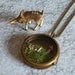 Moss Terrarium Woodland Mushroom Locket Necklace.. Toadstool Wonderland..Miniature Jewelry