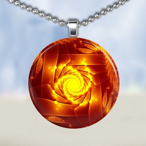Heatwave - Glass Tile Pendant (AC1A3)