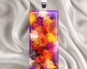 Watercolor - Glass Tile Pendant (WAB1)
