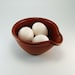 RESERVED - Ceramic Pottery Bowl - Prep Bowl - Omelette Bowl - Brown Bowl - Rustic