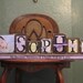 Girl's Personalized and Customized Name Word Blocks with PIcture Great for Baby Shower Gifts girls name sign personalized