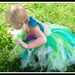 UNDER THE SEA Little Mermaid Inspired Sparkly Tutu and Flowered Bikini Top